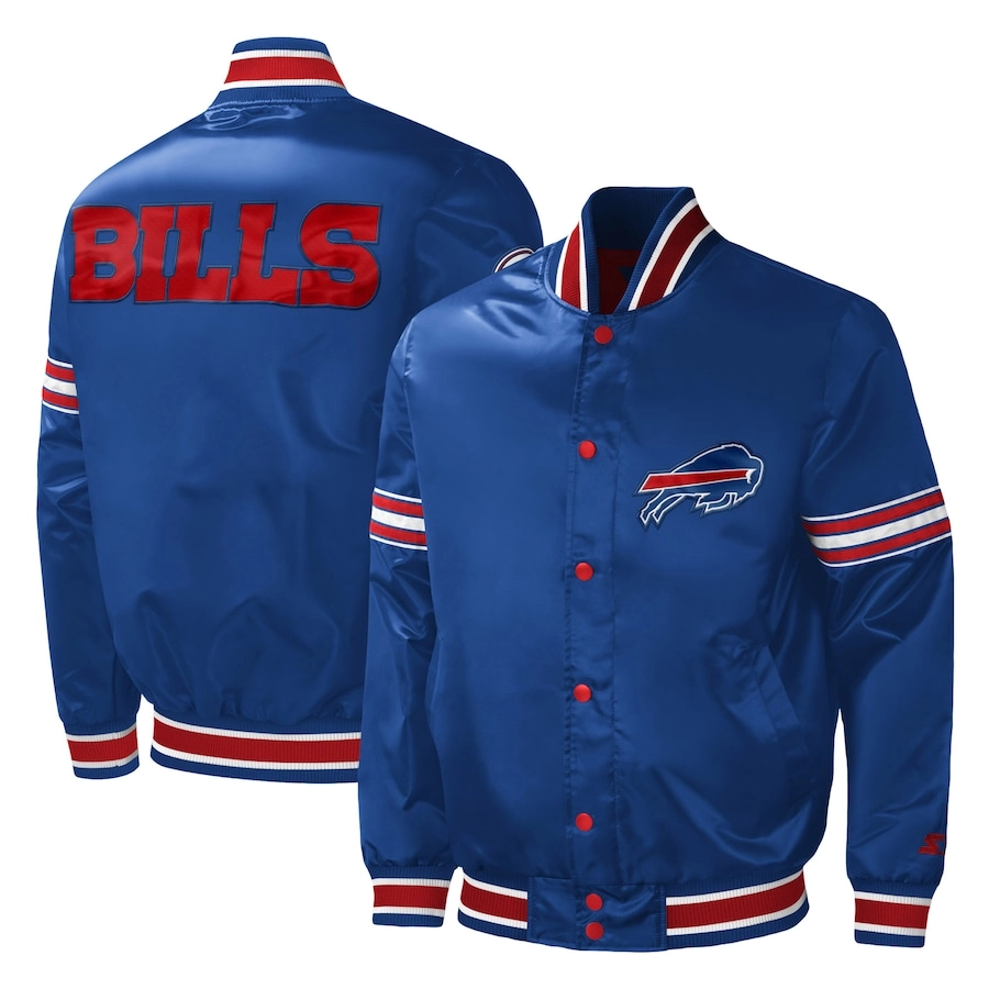 Buffalo-Bills-Midfield-Full-Snap-Satin-Varsity-Jacket-Blue-TeamJacketShop