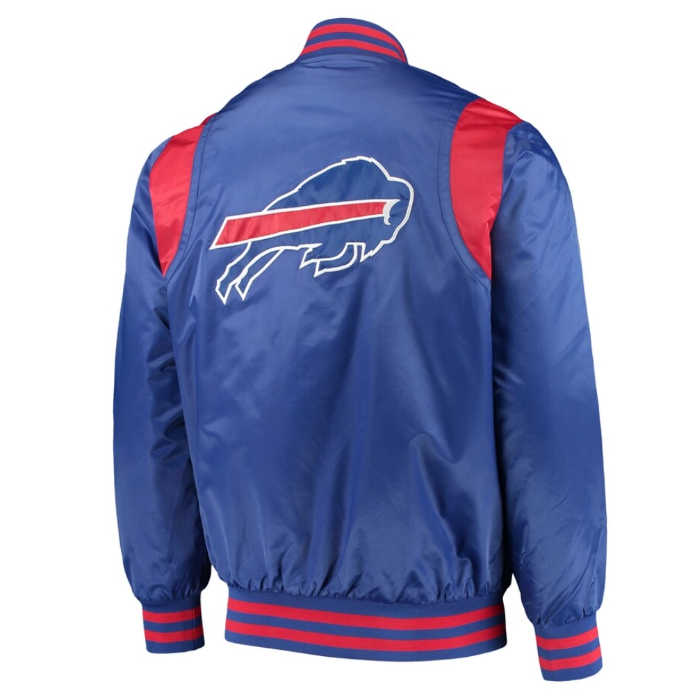 Buffalo-Bills-Prime-Time-Full-Snap-Satin-Varsity-Jacket-Blue-LeatherMoto