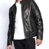 Cafe Racer Rustic Black Mens Leather Biker Jacket (4)