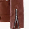 Canyon Brown Leather Moto Jacket – Rugged Biker Design with Distinctive Zip Detailing (3)