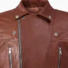 Canyon Brown Leather Moto Jacket – Rugged Biker Design with Distinctive Zip Detailing (4)