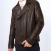 Chestnut Rider Brown Leather Moto Jacket – Sleek and Minimalist Biker Design (4)