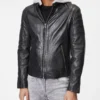 Chic Urban Men's Explorer Real Leather Jacket with Removable Gray Hooded (5)
