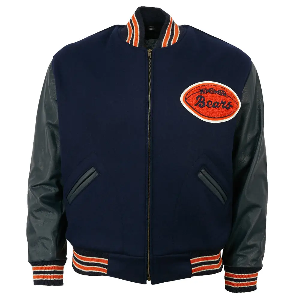 Chicago-Bears-1958-Authentic-NavyBlack-Wool-Leather-Varsity-Jacket-LeatherMoto