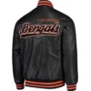 Cincinnati-Bengals-G-III-Sports-by-Carl-Banks-Black-Stiff-Pleather-Varsity-Jacket-LeatherMoto