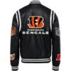 Cincinnati-Bengals-Jeff-Hamilton-Black-Leather-Varsity-Jacket-LeatherMoto