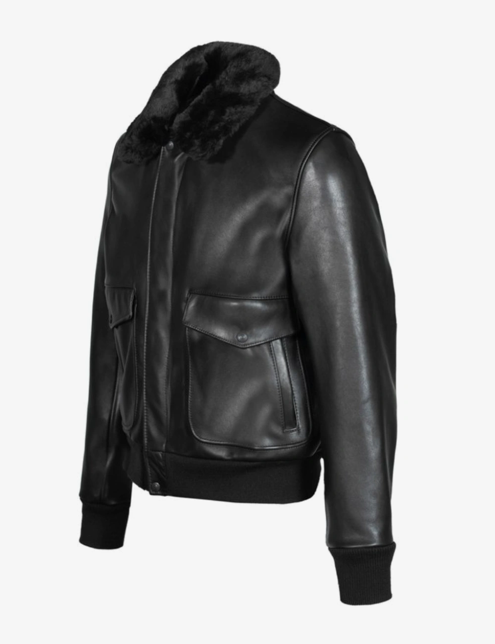 Classic Aviator Cowhide Leather Jacket (2)