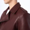 Classic Leather Biker Jacket Sleek Design with Streamlined Fit and Premium Detailing (3)