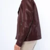 Classic Leather Biker Jacket Sleek Design with Streamlined Fit and Premium Detailing (5)