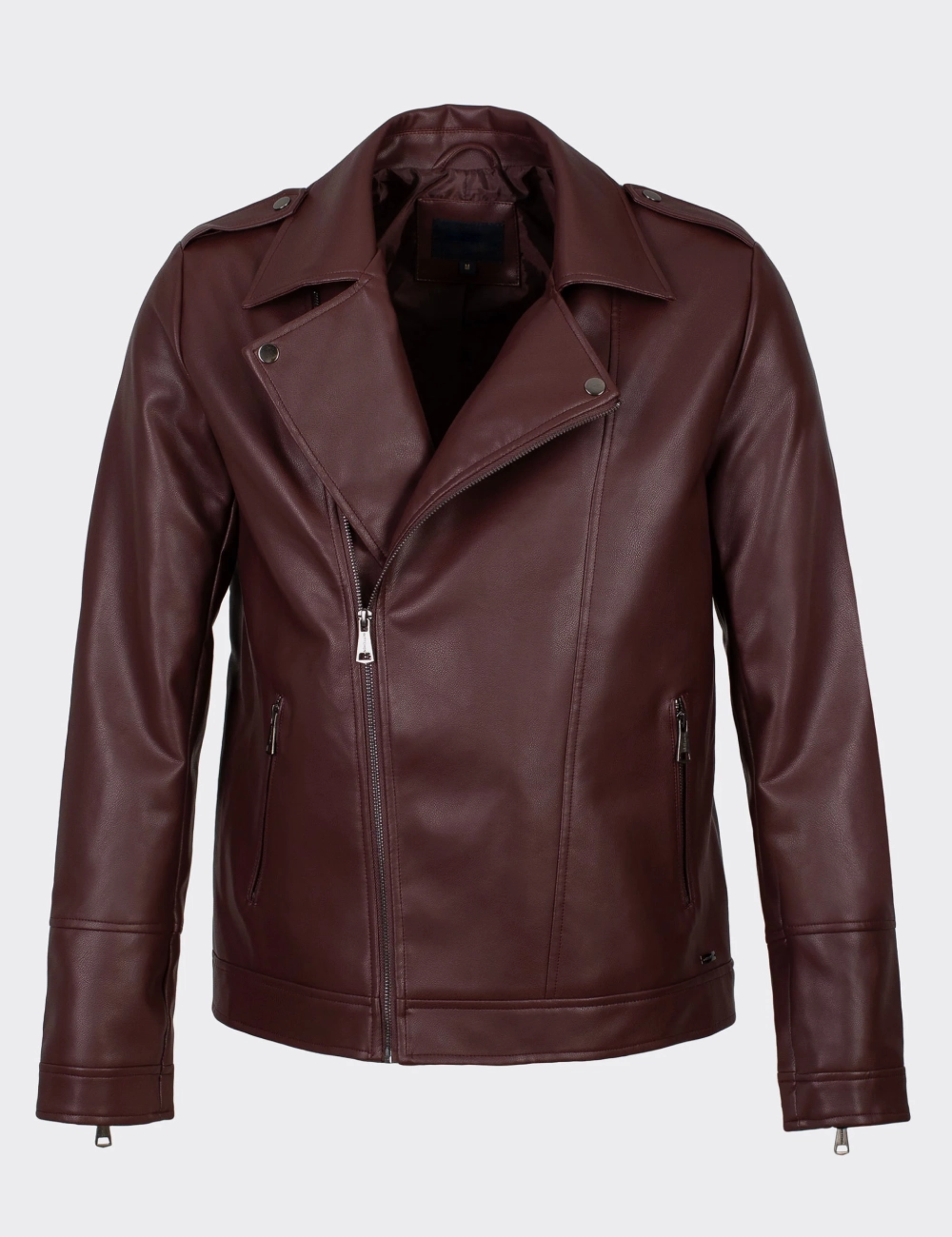 Classic Leather Biker Jacket Sleek Design with Streamlined Fit and Premium Detailing (6)