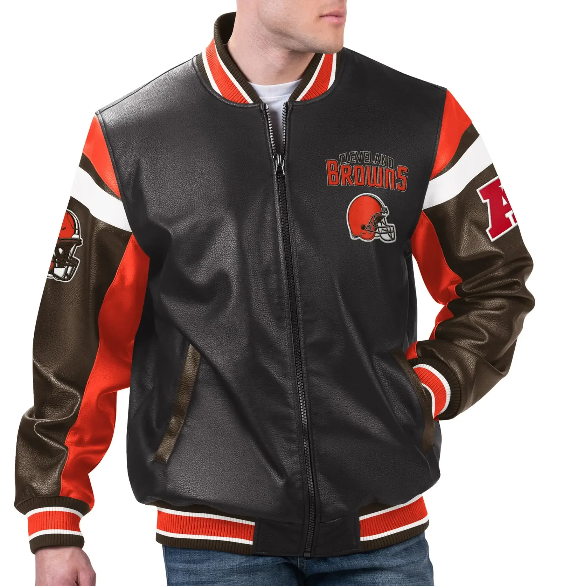 Cleveland-Browns-G-III-Sports-by-Carl-Banks-Full-Zip-Varsity-Leather-Jacket-LeatherMoto
