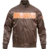 Cleveland-Browns-Pro-Standard-Satin-Varsity-Brown-Jacket-LeatherMoto