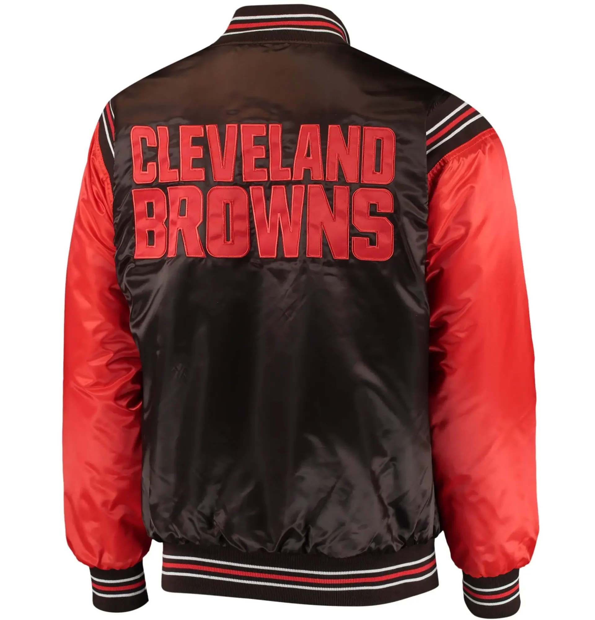 Cleveland-Browns-Starter-Enforcer-Full-Snap-Satin-Varsity-Jacket-LeatherMoto