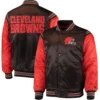 Cleveland-Browns-Starter-Enforcer-Full-Snap-Satin-Varsity-Jacket-LeatherMoto