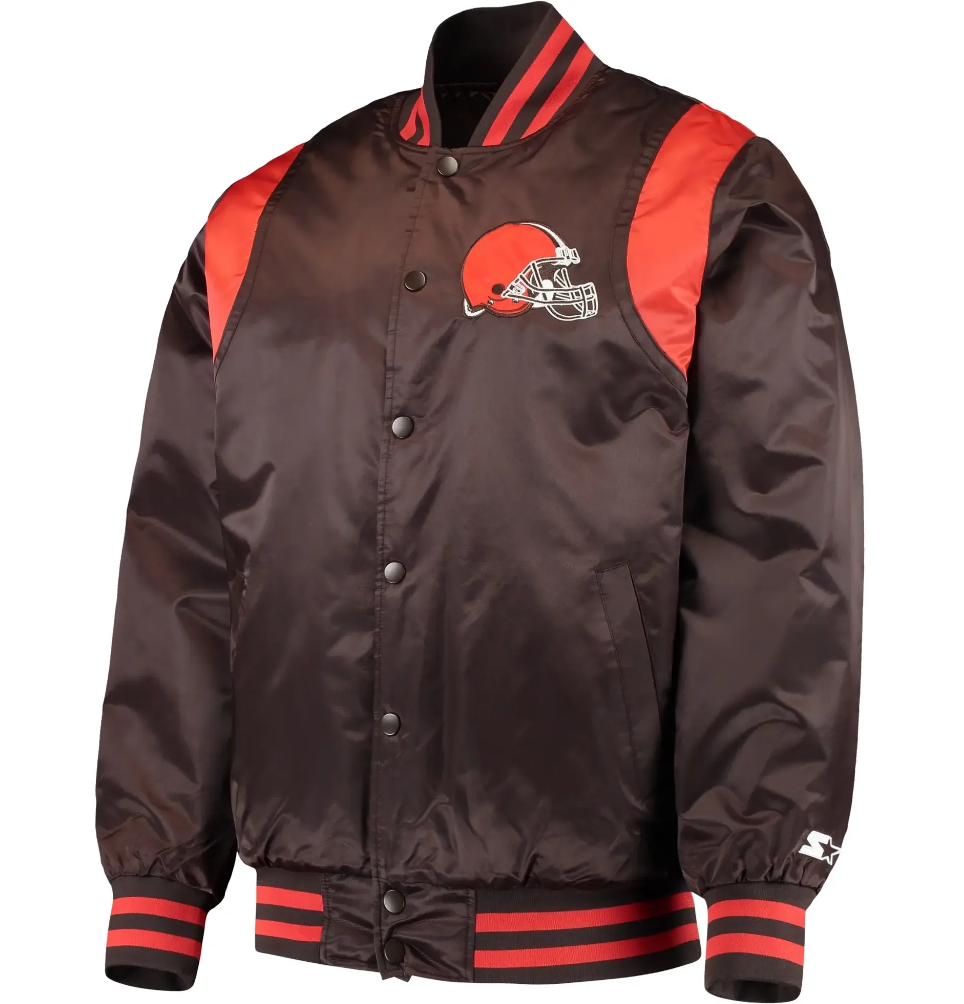 Cleveland-Browns-Starter-Prime-Time-Twill-Full-Snap-Satin-Varsity-Jacket-LeatherMoto