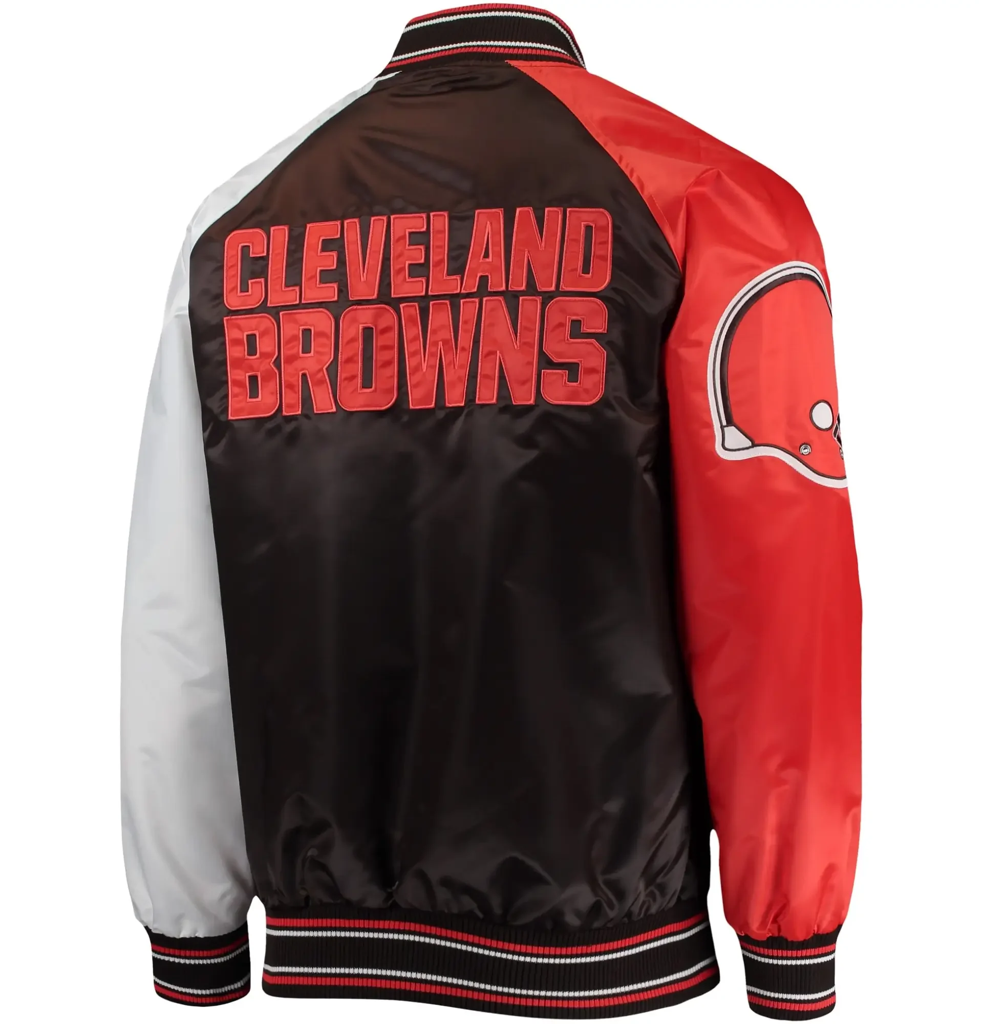 Cleveland-Browns-Starter-The-Reliever-Full-Snap-Satin-Varsity-Jacket-LeatherMoto