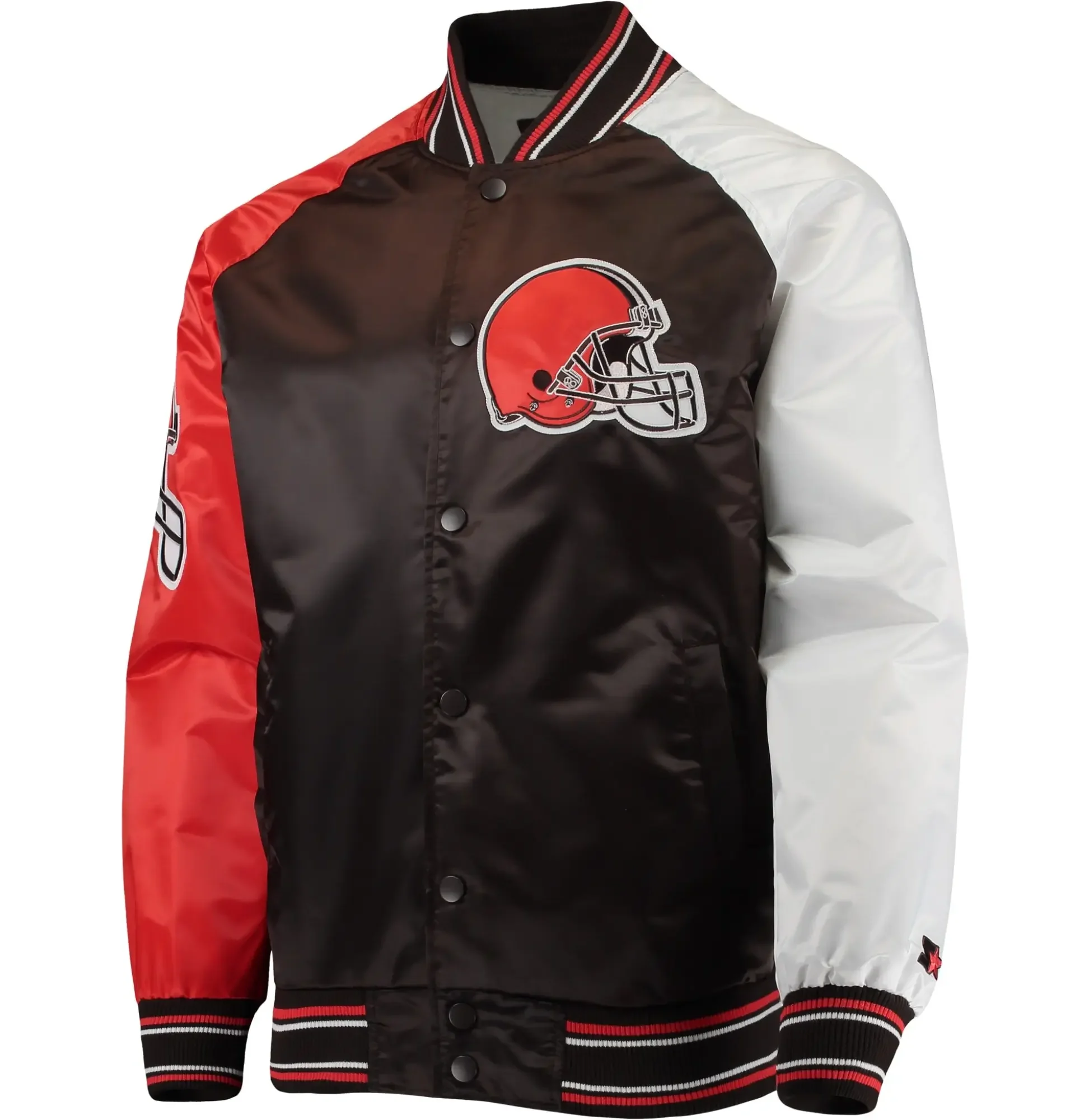 Cleveland-Browns-Starter-The-Reliever-Full-Snap-Satin-Varsity-Jacket-LeatherMoto