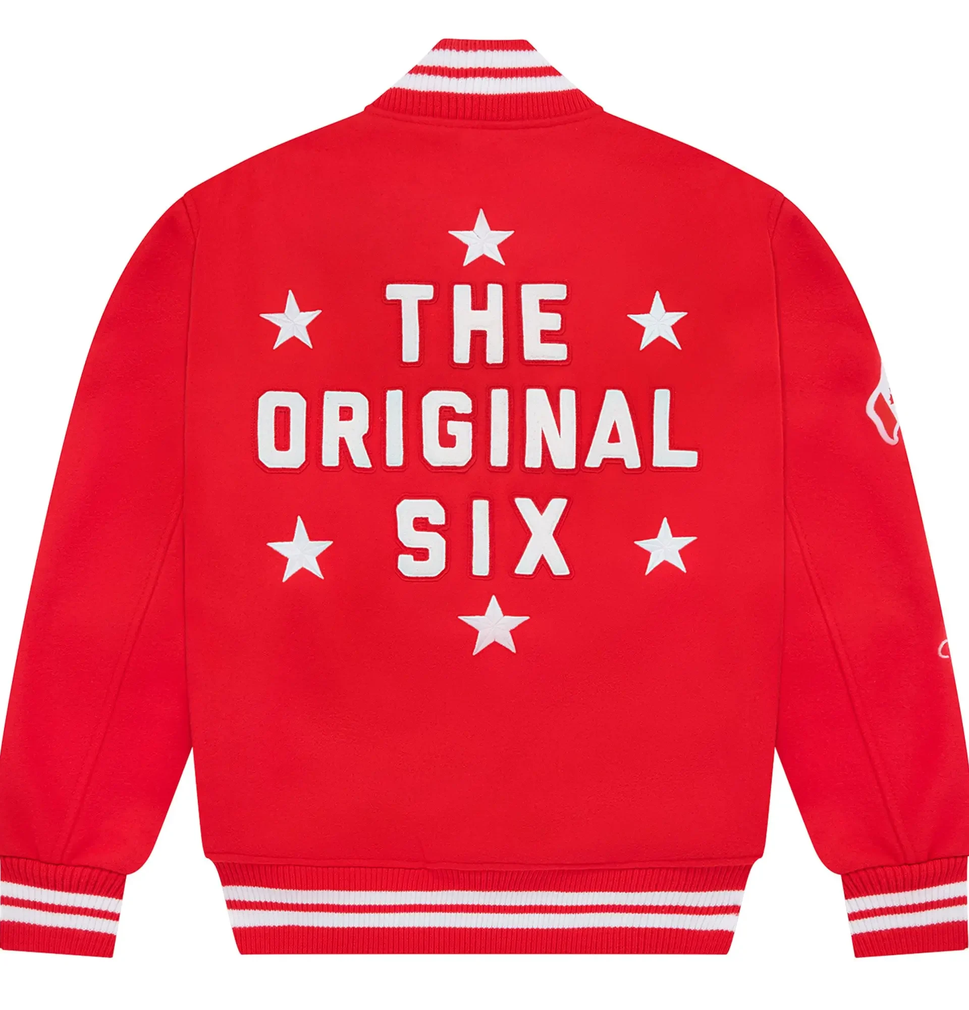 Detroit-Red-Wings-OVO-x-NHL-Red-Full-Snap-Wool-Varsity-Jacket-leather moto leather moto (7)
