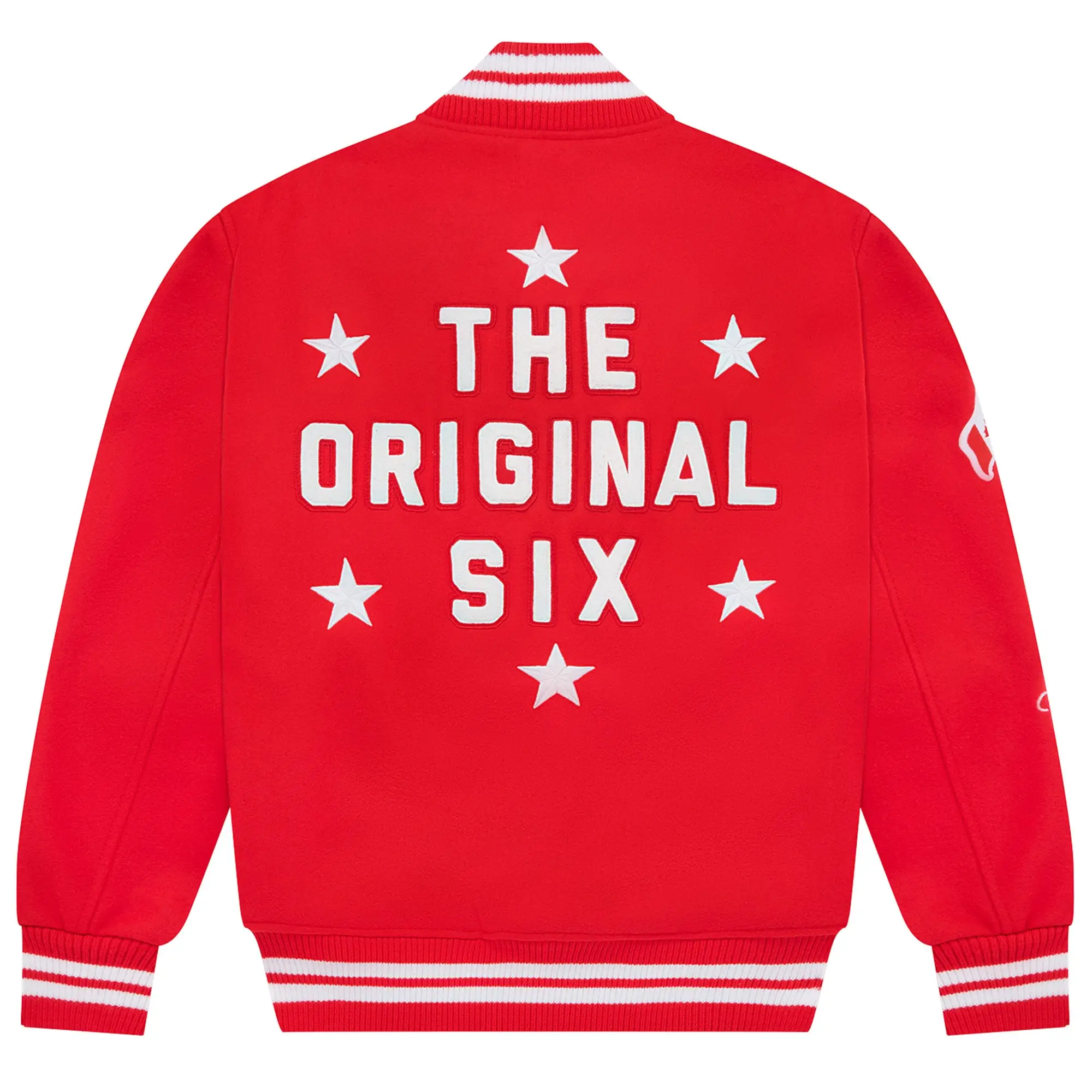 Detroit-Red-Wings-OVO-x-NHL-Red-Full-Snap-Wool-Varsity-Jacket-leather moto leather moto (7)