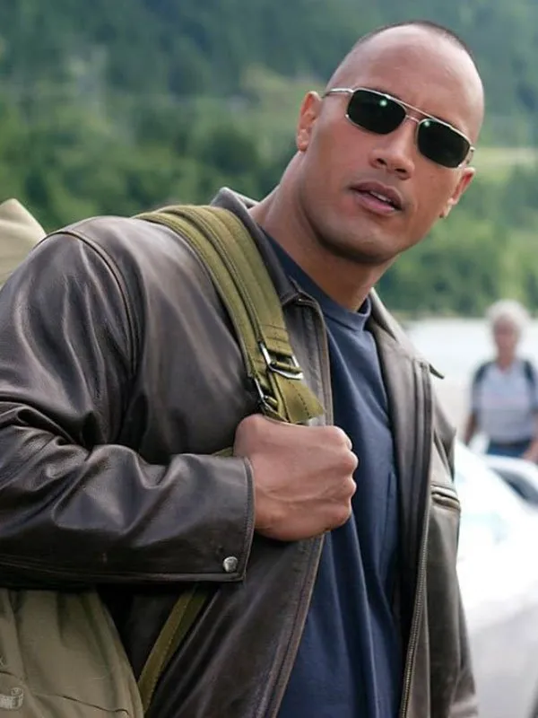 Dwayne-Johnso-Brown-Leather-Jacket