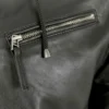 Forest Green Urban Leather Jacket with Removable Hood (2)