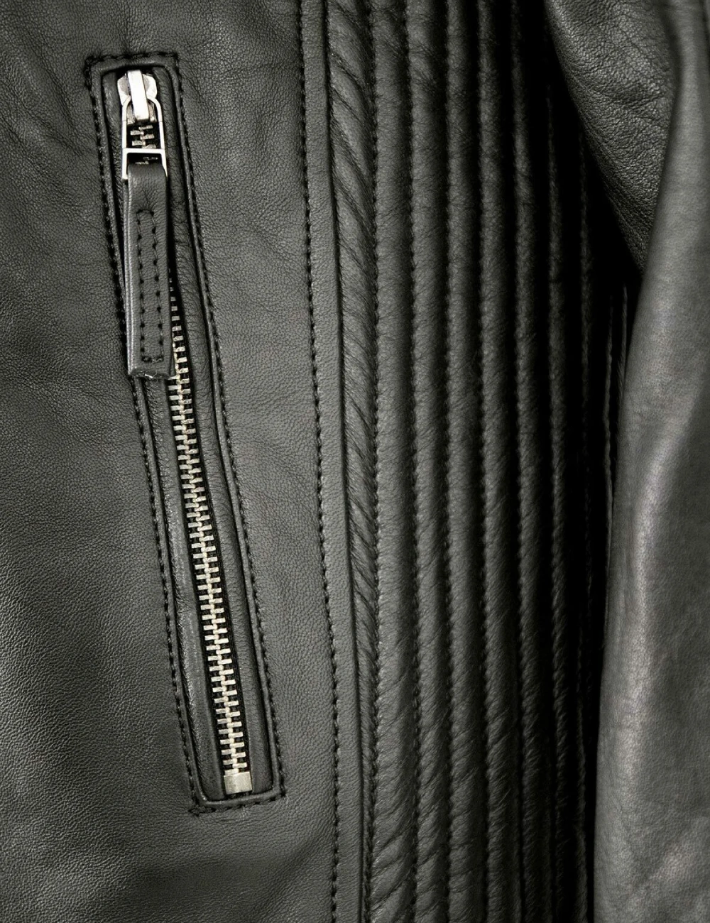 Forest Green Urban Leather Jacket with Removable Hood (3)