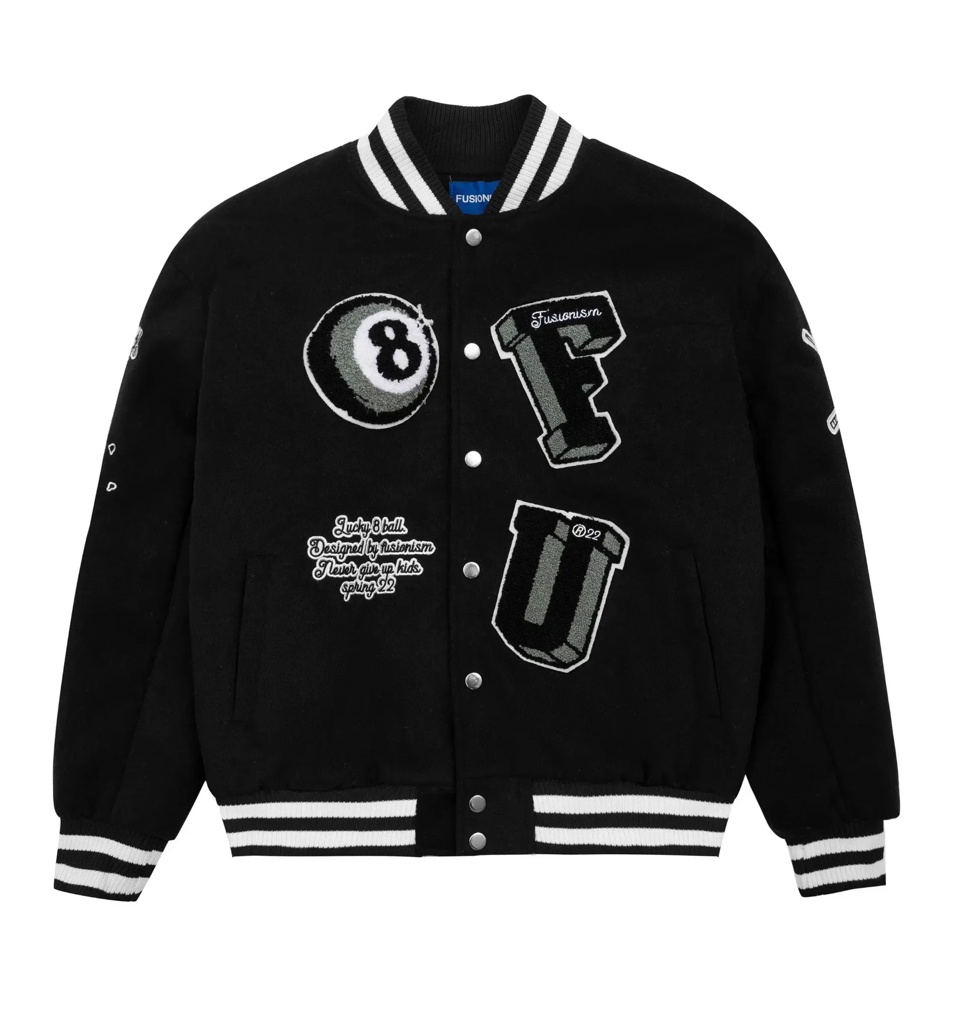 Fusionism-Black-8-Ball-Varsity-Jacket team