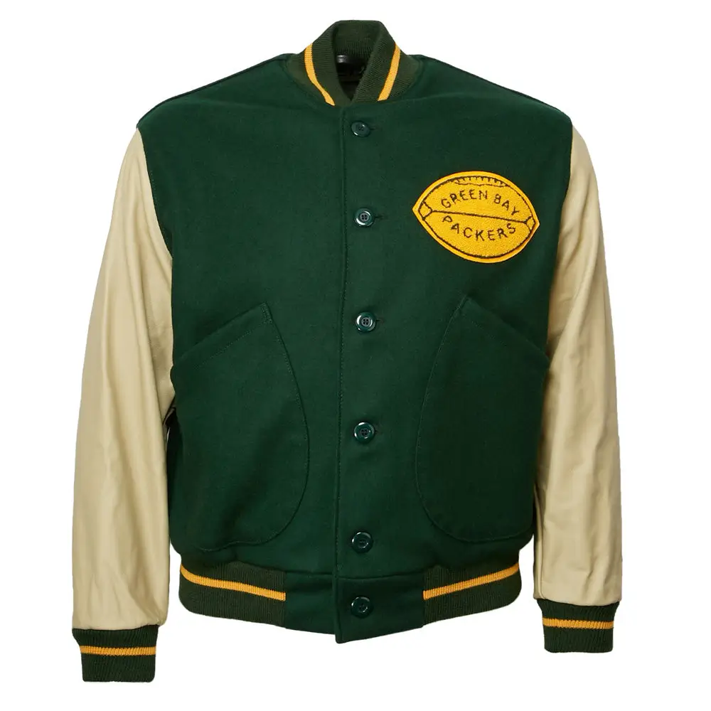 Green-Bay-Packers-1950-Authentic-Green-Wool-Leather-Jacket-LeatherMoto