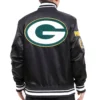 Green-Bay-Packers-Classic-Rib-Satin-Black-Varsity-Jacket-LeatherMoto