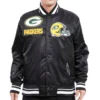 Green-Bay-Packers-Classic-Rib-Satin-Black-Varsity-Jacket-LeatherMoto