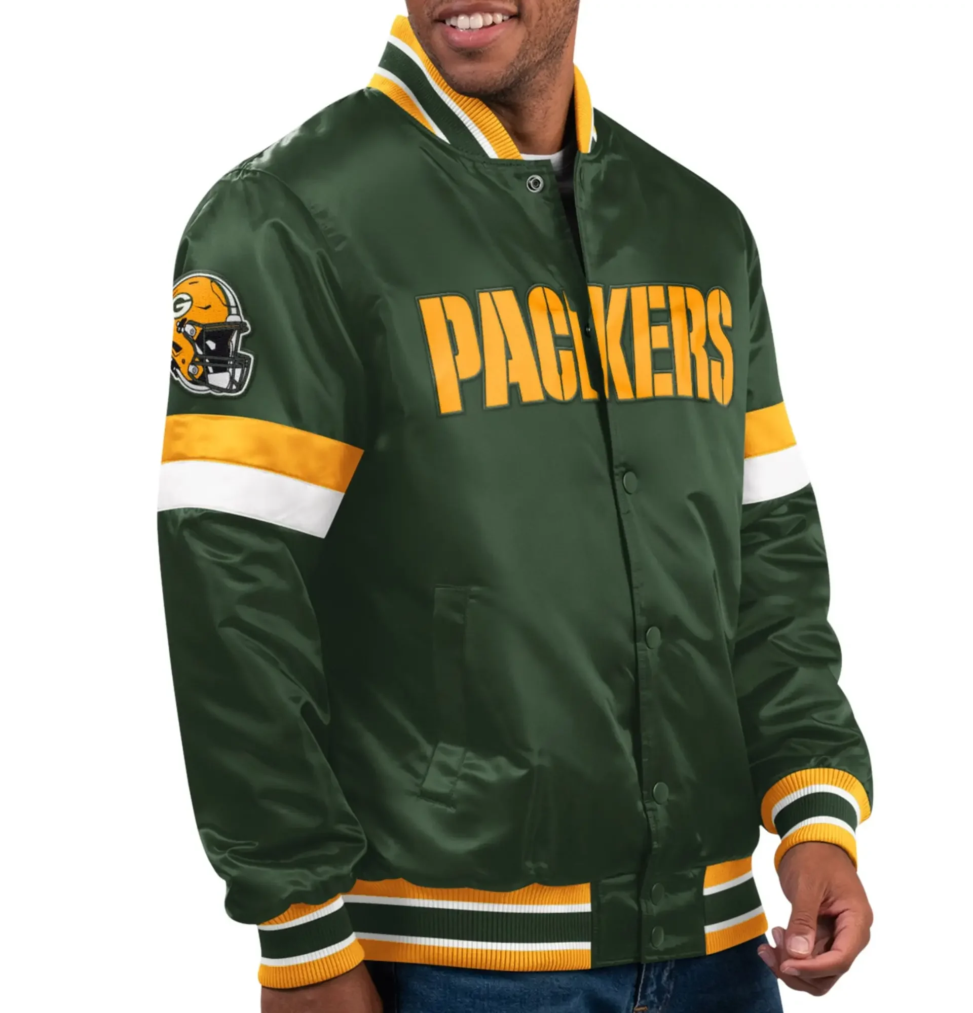 Green-Bay-Packers-Football-Team-Players-Satin-Varsity-Jacket-LeatherMoto