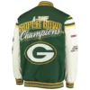 Green-Bay-Packers-G-III-Sports-Victory-Formation-Commemorative-Full-Snap-Green-Varsity-Jacket-LeatherMoto