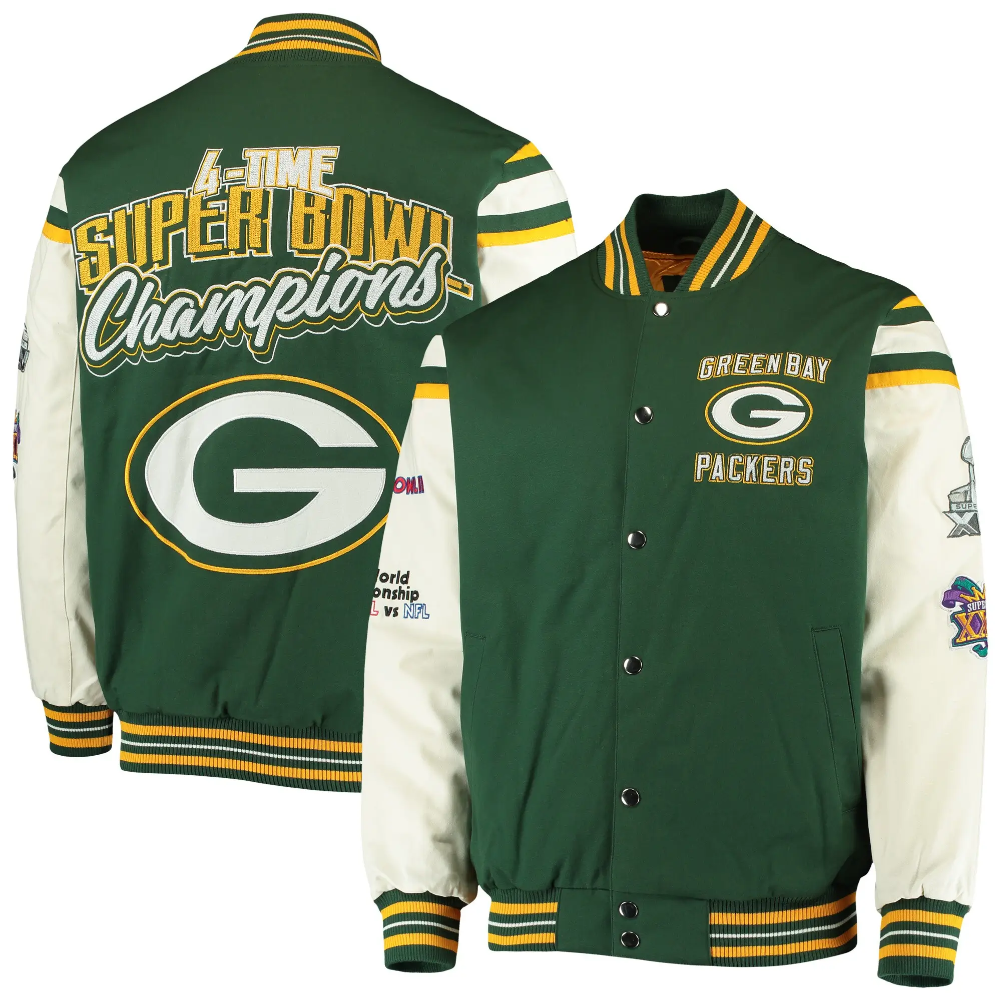 Green-Bay-Packers-G-III-Sports-Victory-Formation-Commemorative-Full-Snap-Green-Varsity-Jacket-LeatherMoto