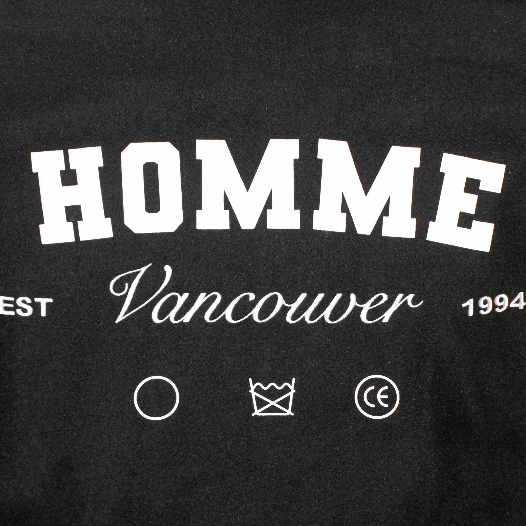Homme-Vancouver-Logo-Black-Wool-Leather-Varsity-Jacket-leather moto (2)