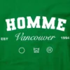 Homme-Vancouver-Logo-GreenWhite-Wool-Leather-Varsity-Jacket-leather moto (2)