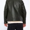 Hunter’s Trail Olive Green Leather Jacket – Rugged Biker Style with Earthy Tones (2)