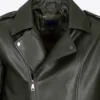 Hunter’s Trail Olive Green Leather Jacket – Rugged Biker Style with Earthy Tones (3)