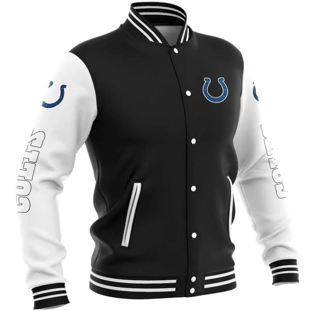 Indianapolis-Colts-Classic-Rib-Knit-Satin-Varsity-Jacket-LeatherMoto