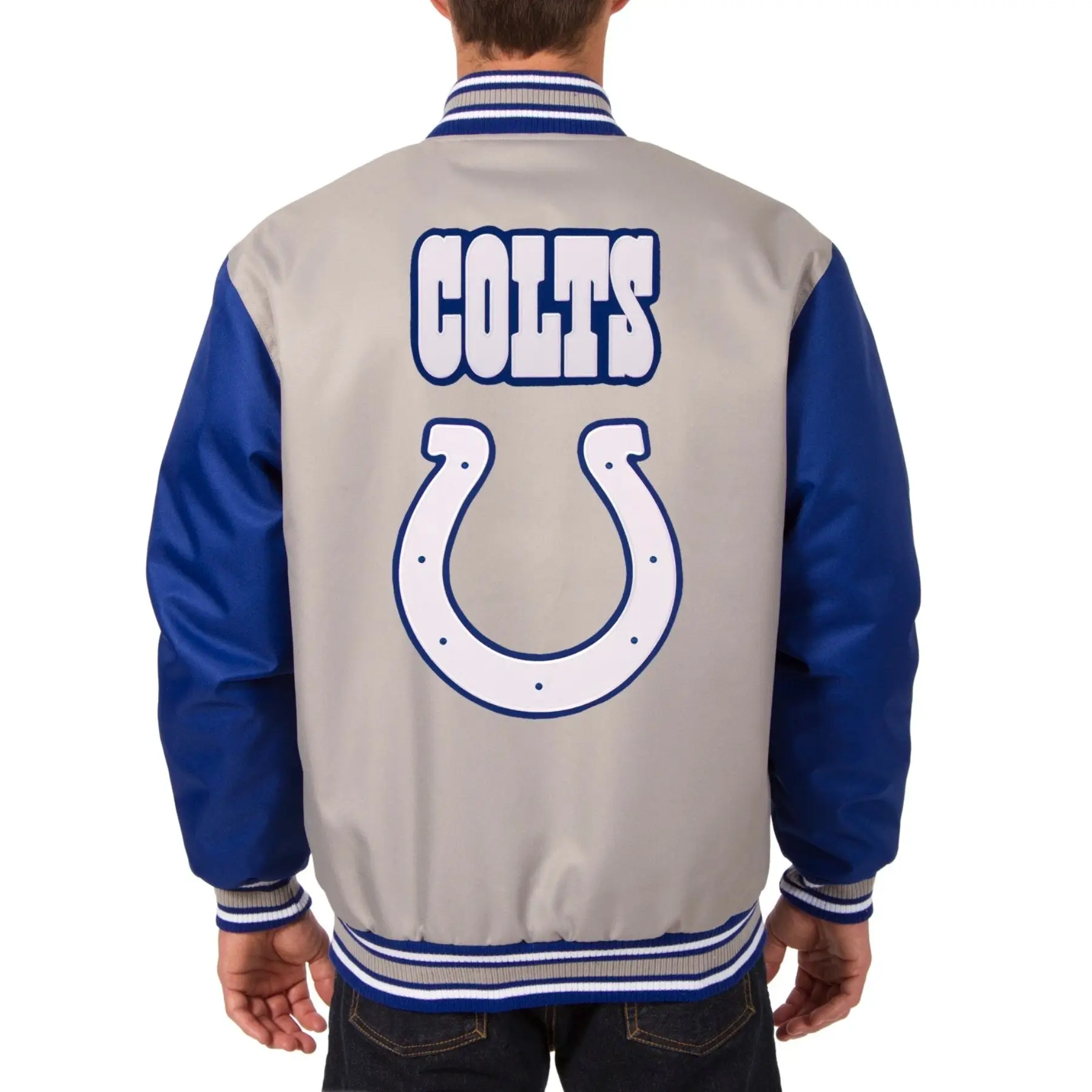 Indianapolis-Colts-Classic-Rib-Satin-Varsity-Jacket-Gray-Blue-LeatherMoto