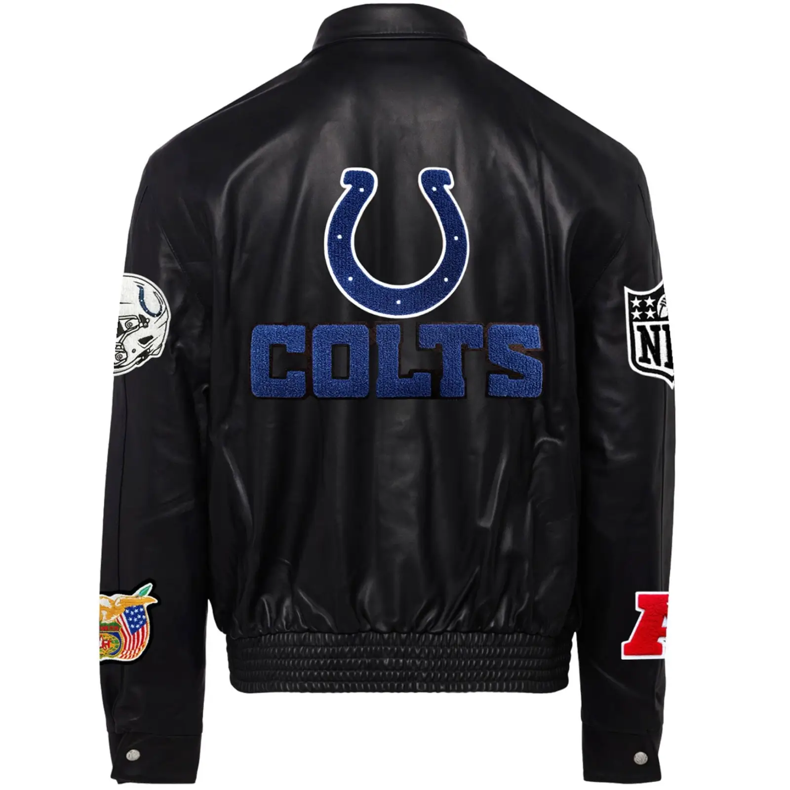 Indianapolis-Colts-Jeff-Hamilton-Leather-Varsity-Jacket-LeatherMoto