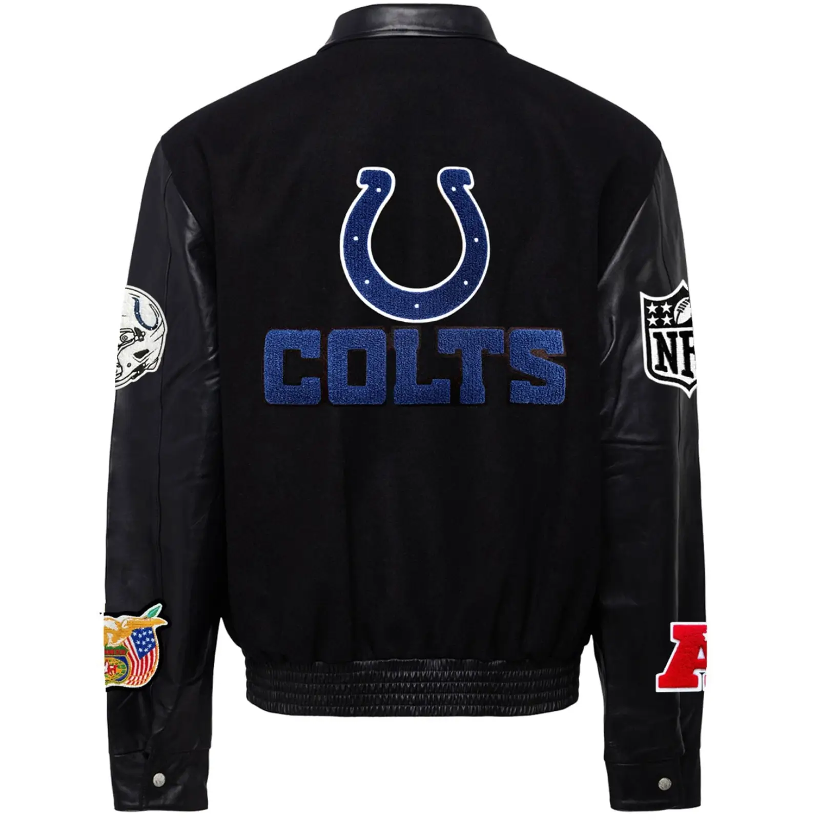 Indianapolis-Colts-Jeff-Hamilton-Wool-Leather-Varsity-Jacket-LeatherMoto