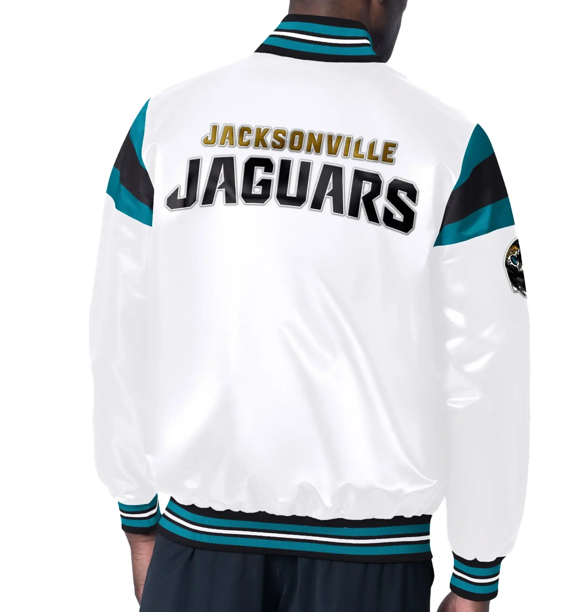 Jacksonville-Jaguars-Classic-Rib-Full-Snap-Satin-Varsity-Jacket-LeatherMoto