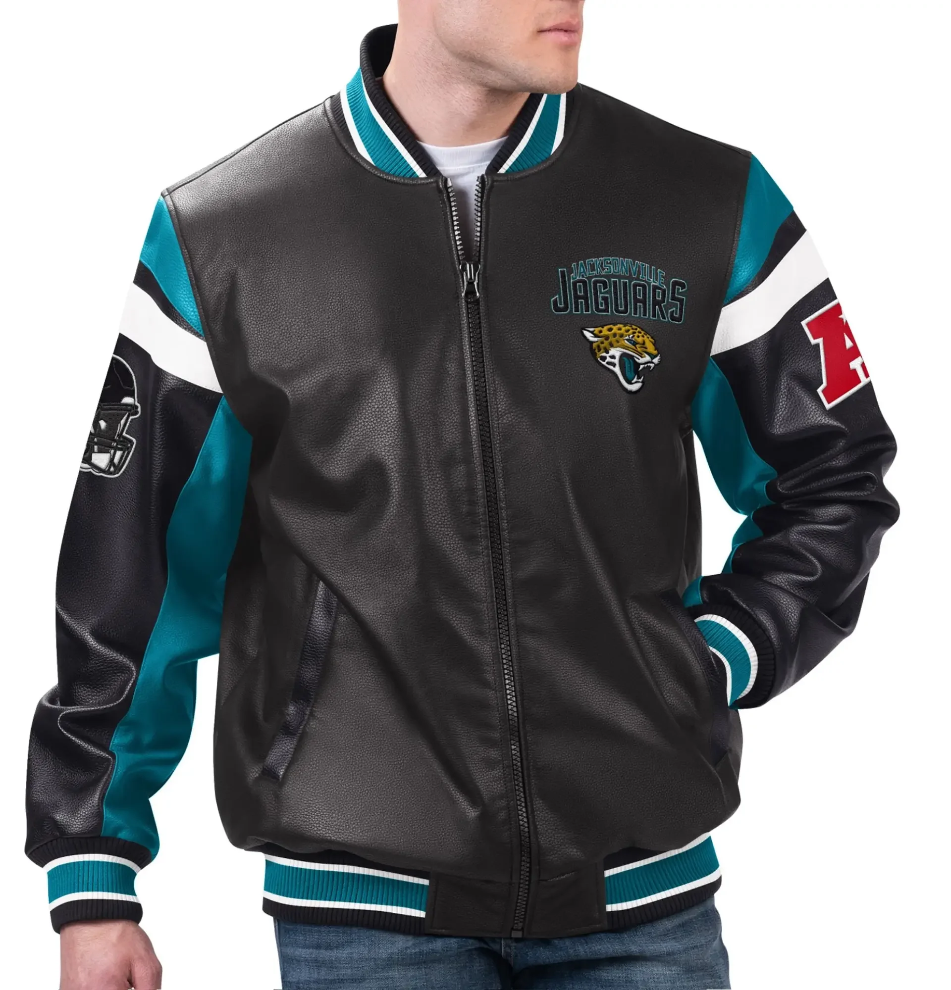 Jacksonville-Jaguars-G-III-Sports-by-Carl-Banks-Leather-Varsity-Jacket-LeatherMoto