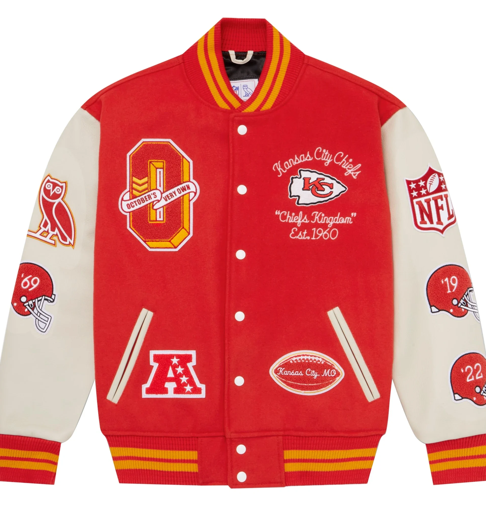 Kansas-City-Chiefs-OVO-Wool-Leather-Varsity-Jacket-LEATHER MOTO