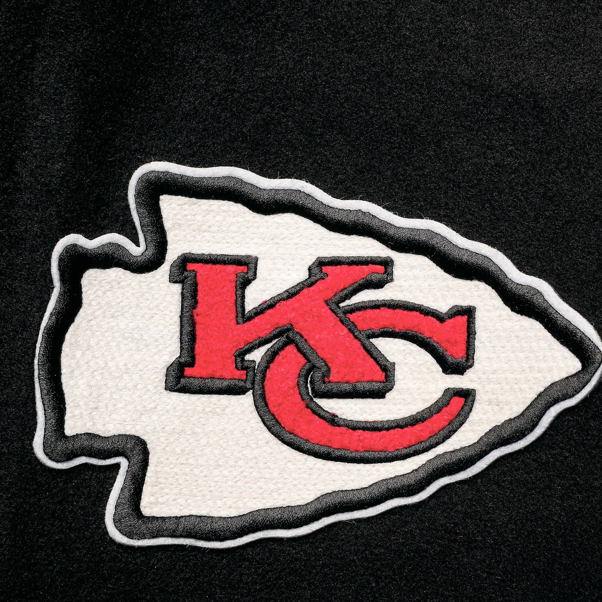 Kansas-City-Chiefs-Pro-Standard-Logo-Full-Zip-Black-White-Varsity-Jacket-LeatherMoto