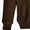 LM Signature Pure Suede Brown Bomber Leather Jacket (2)