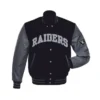 Las-Vegas-Raiders-Black-and-Grey-Varsity-Letterman-Jacket-LeatherMoto
