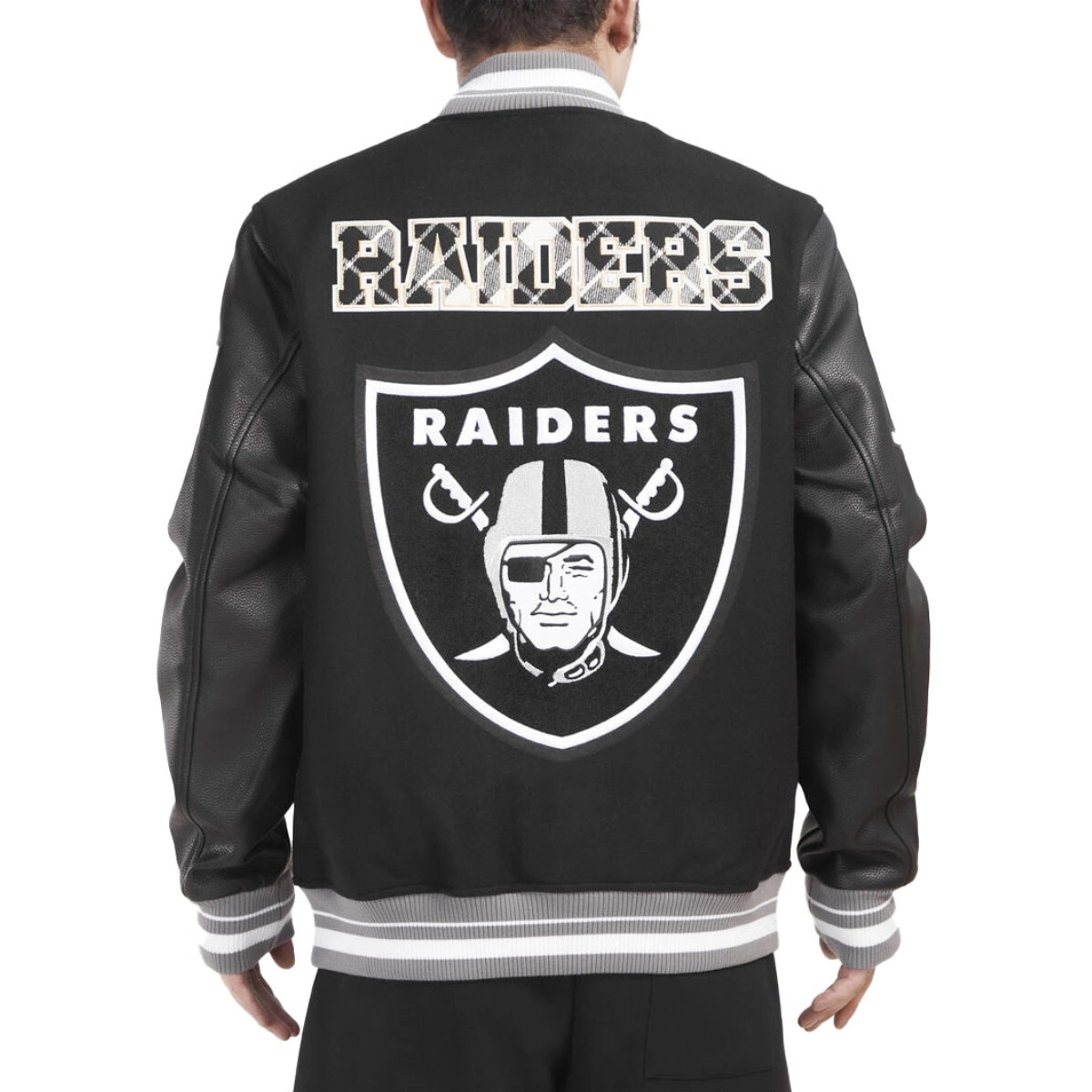 Las-Vegas-Raiders-Pro-Standard-Wool-Leather-Black-Varsity-Jacket-LeatherMoto