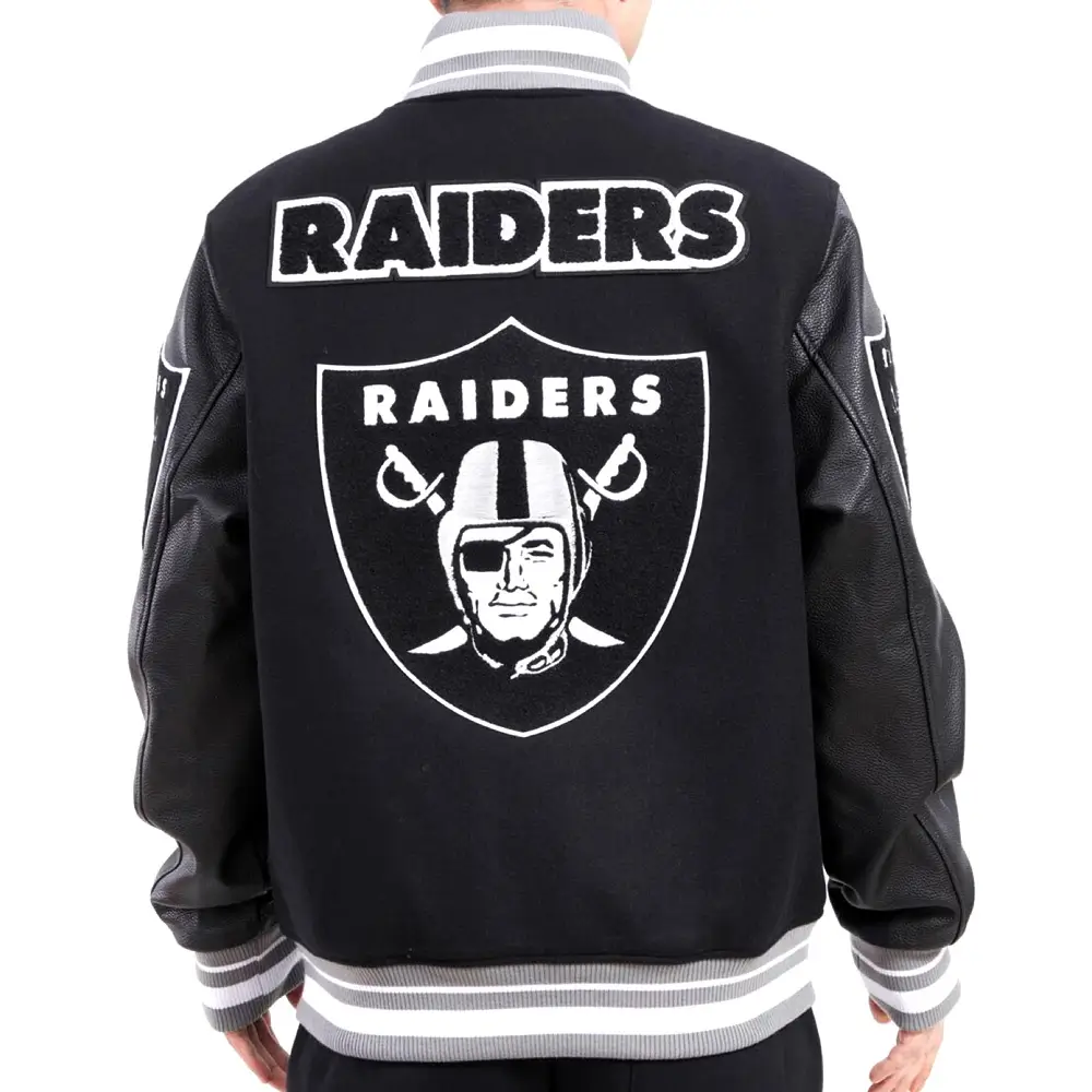 Las-Vegas-Raiders-Pro-Standard-Wool-Leather-Varsity-Jacket-LeatherMoto