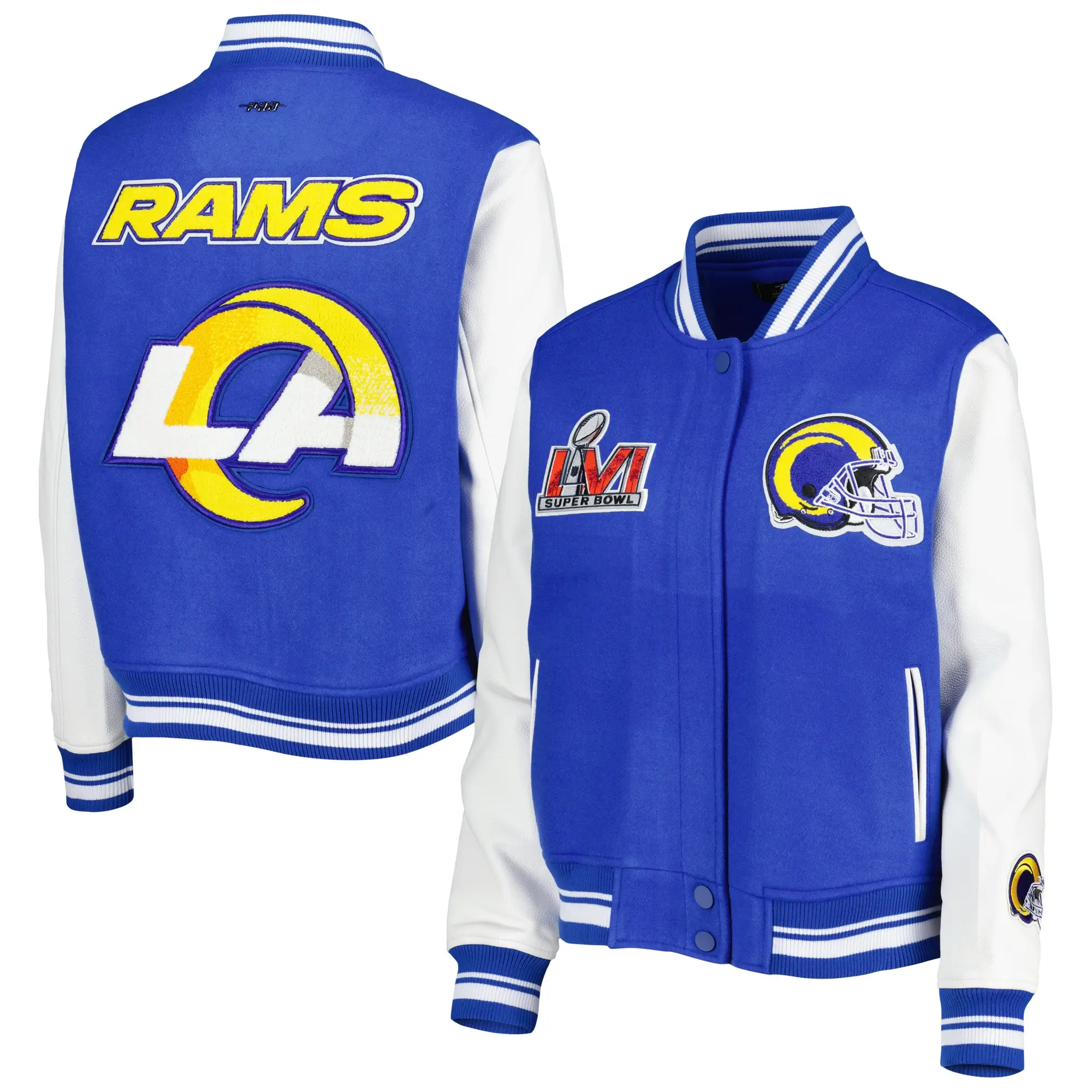 Varsity Jacket Los Angeles Rams Super Bowl Mash-Up - Image 3